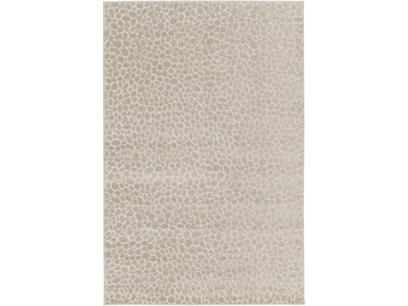 Giso - Tapis Poils Ras - Motif Abstrait - Beige