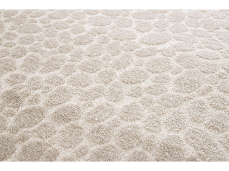 Giso - Tapis Poils Ras - Motif Abstrait - Beige