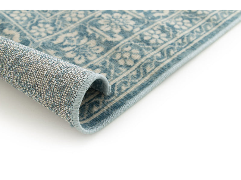 Brann - Tapis Poils Ras - Vintage - Bleu