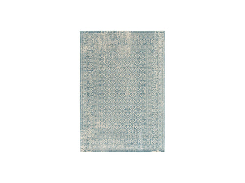 Brann - Tapis Poils Ras - Vintage - Bleu