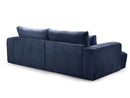 Twiny - Canapé Droit Fixe 3 Places Assise Profonde - Tissu Lisse