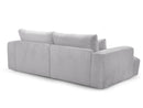 Twiny - Canapé Droit Fixe 3 Places Assise Profonde - Tissu Lisse