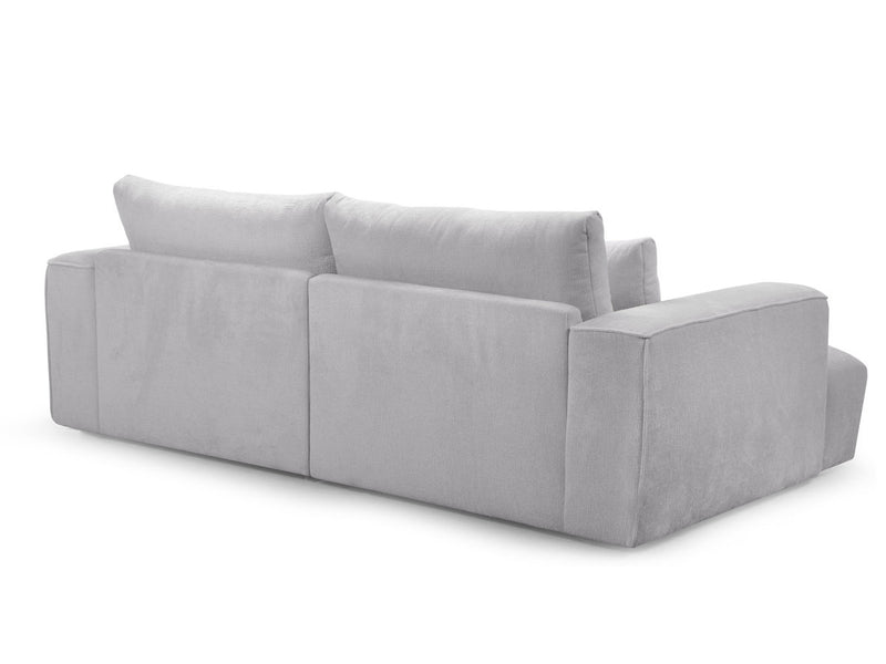 Twiny - Canapé Droit Fixe 3 Places Assise Profonde - Tissu Lisse