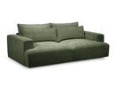 Twiny - Canapé Droit Fixe 3 Places Assise Profonde - Tissu Lisse