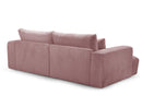 Twiny - Canapé Droit Fixe 3 Places Assise Profonde - Tissu Lisse