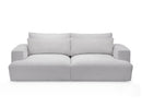 Twiny - Canapé Droit Fixe 3 Places Assise Profonde - Tissu Lisse