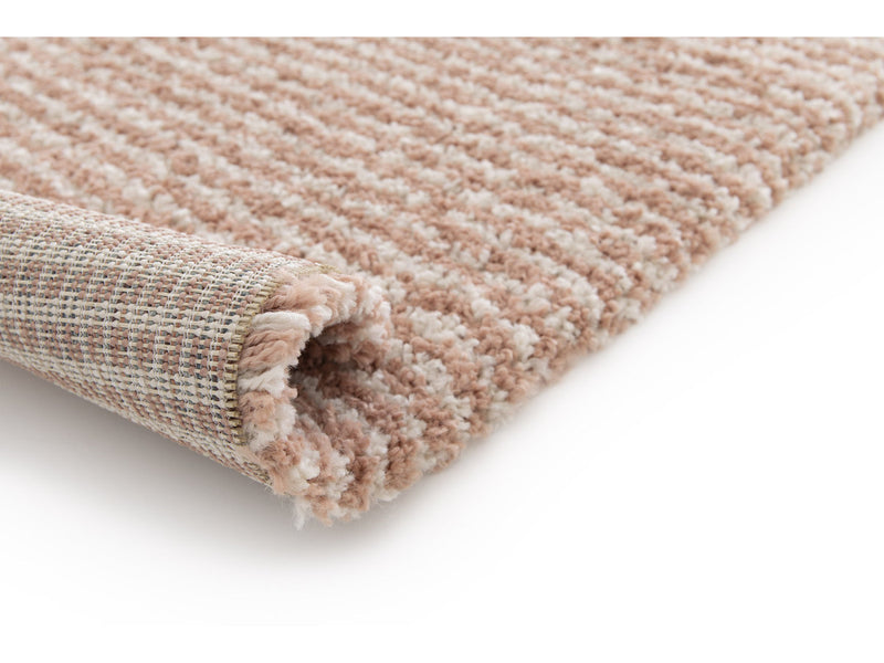 Sorella - Tapis Poils Longs - Motif Graphique - Beige
