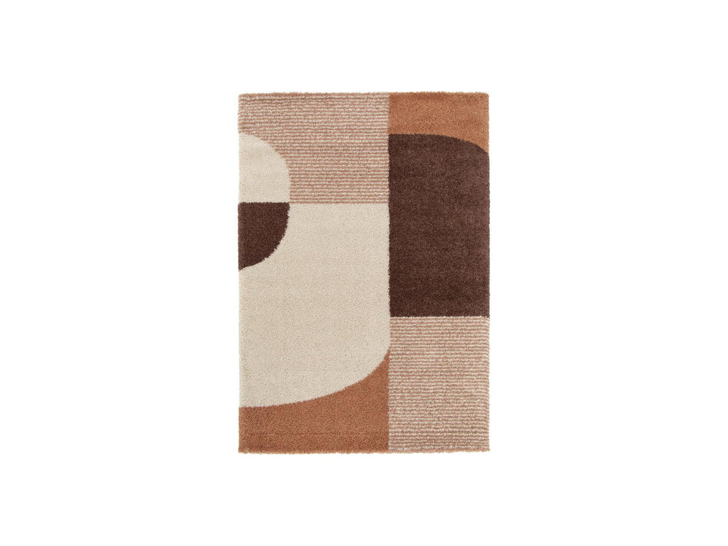 Sorella - Long Pile Rug - Graphic Pattern - Beige
