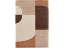 Sorella - Tapis Poils Longs - Motif Graphique - Beige