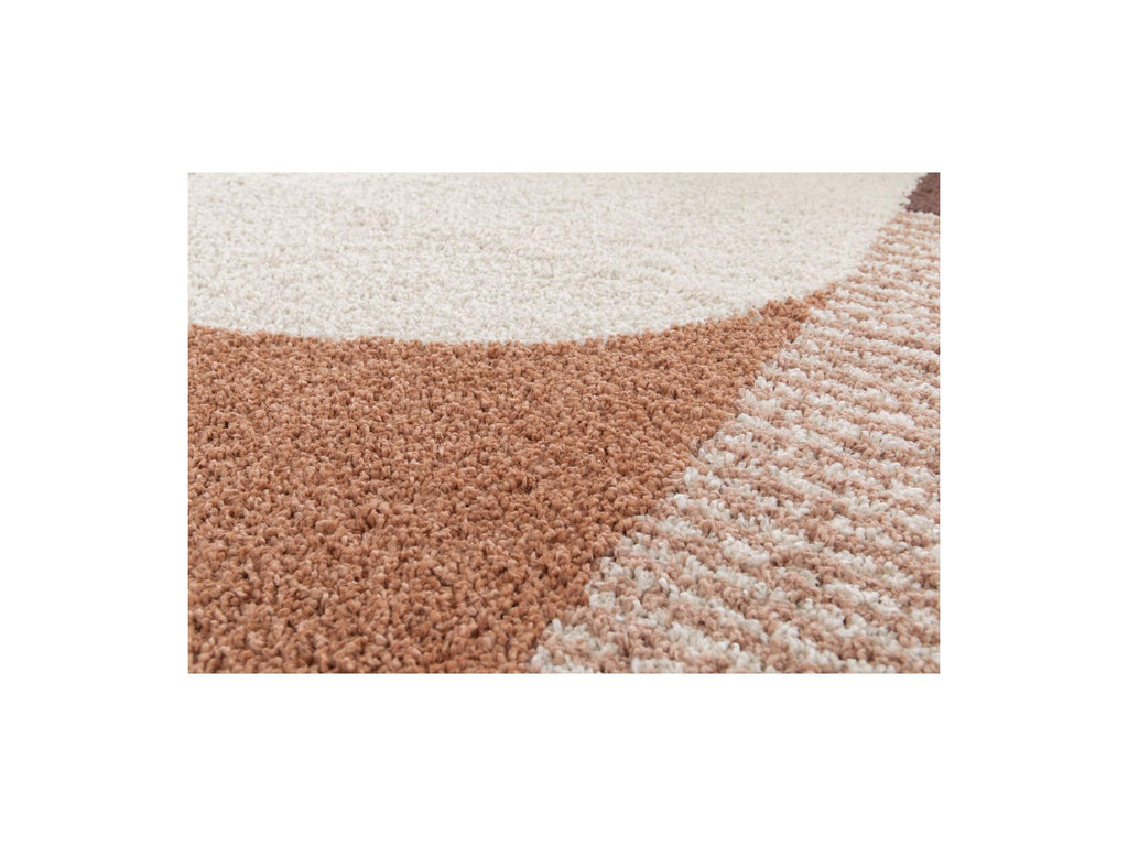 Sorella - Long Pile Rug - Graphic Pattern - Beige