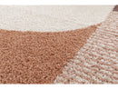 Sorella - Tapis Poils Longs - Motif Graphique - Beige