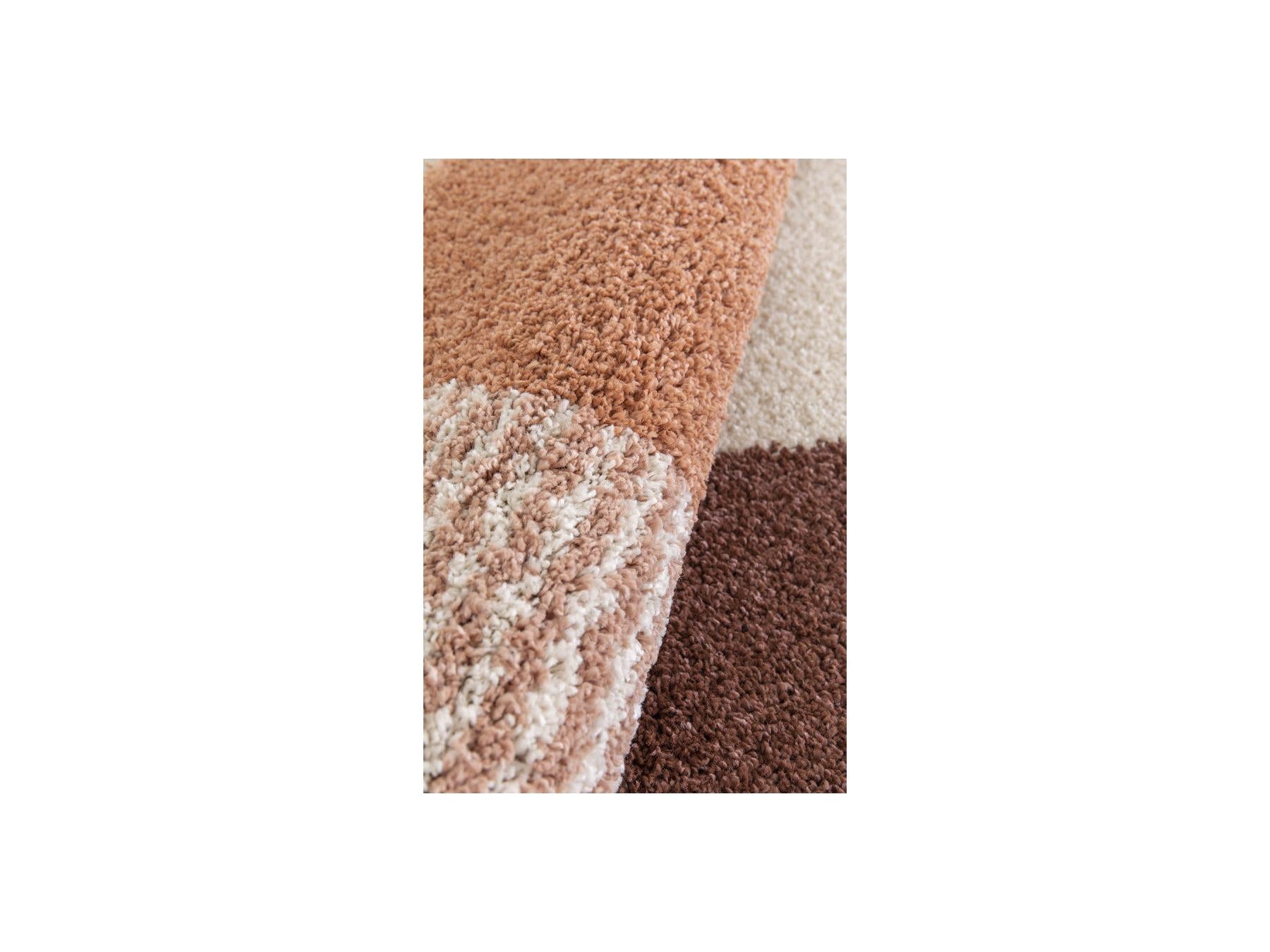 Sorella - Long Pile Rug - Graphic Pattern - Beige