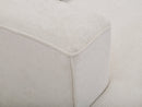 Twiny - Canapé Droit Fixe 3 Places Assise Profonde - Tissu Lisse