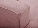 Twiny - Canapé Droit Fixe 3 Places Assise Profonde - Tissu Lisse