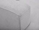 Twiny - Canapé Droit Fixe 3 Places Assise Profonde - Tissu Lisse