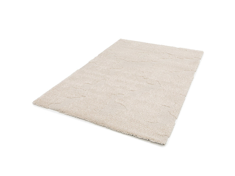 Embren - Tapis Poils Longs Embren Motif Abstrait - Beige