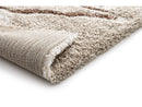 Elvia - Tapis Poils Longs - Motif Abstrait - Beige