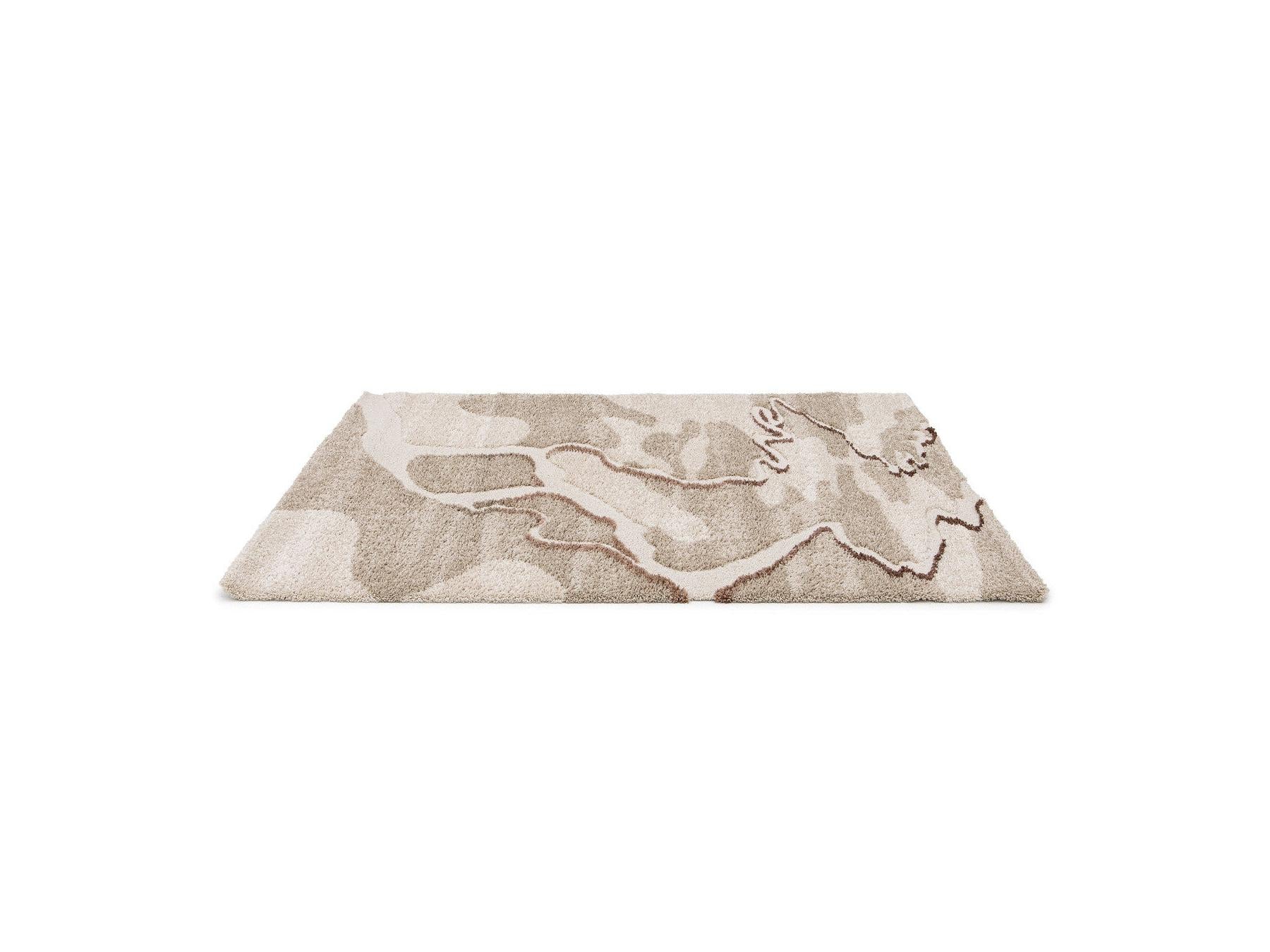 Elvia - Long Pile Rug - Abstract Pattern - Beige