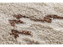 Elvia - Tapis Poils Longs - Motif Abstrait - Beige