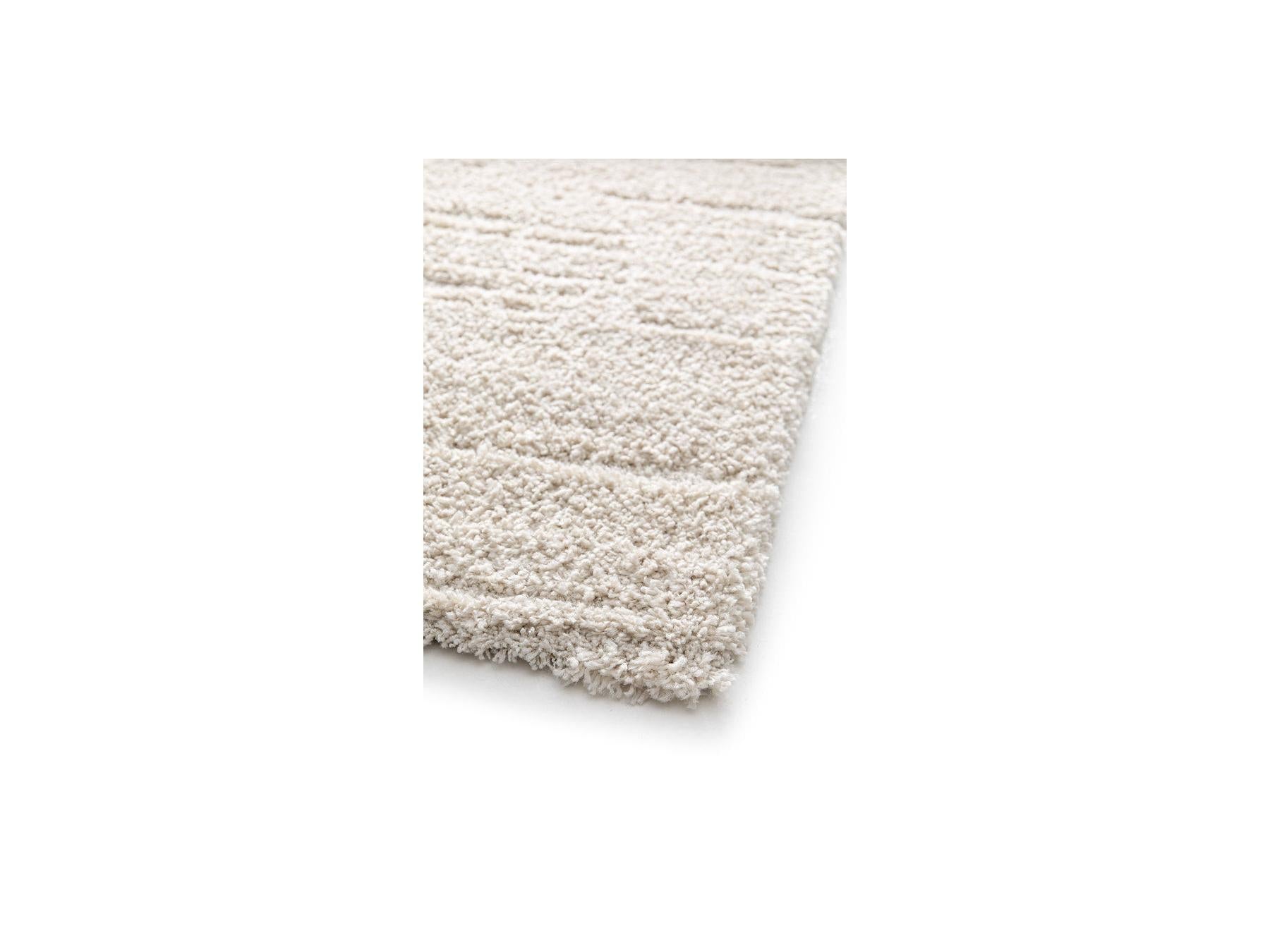 Telira - Long Pile Rug - Abstract Pattern - Beige