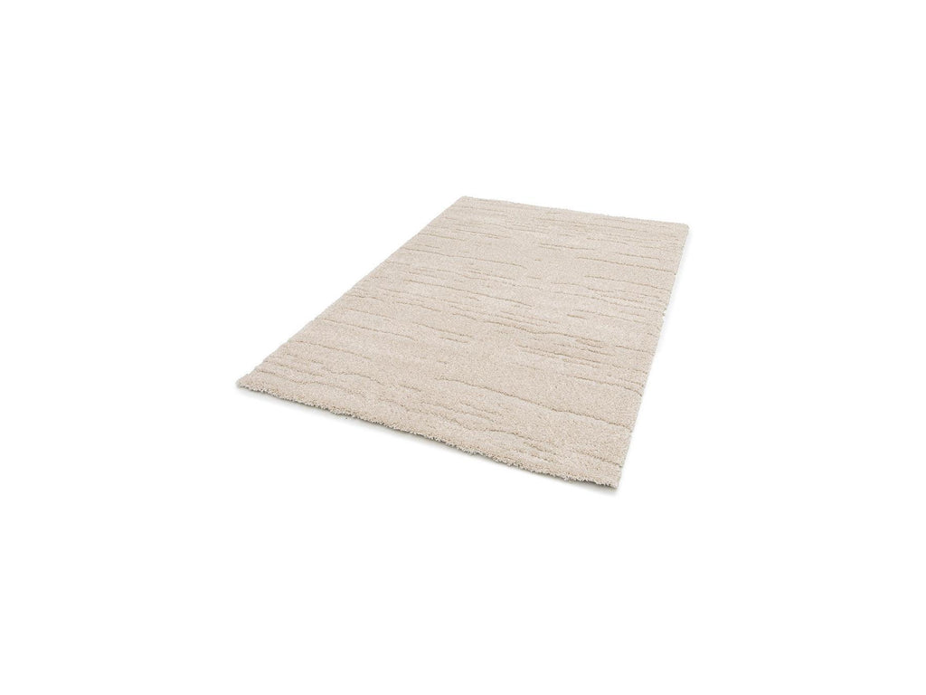 Telira - Long Pile Rug - Abstract Pattern - Beige