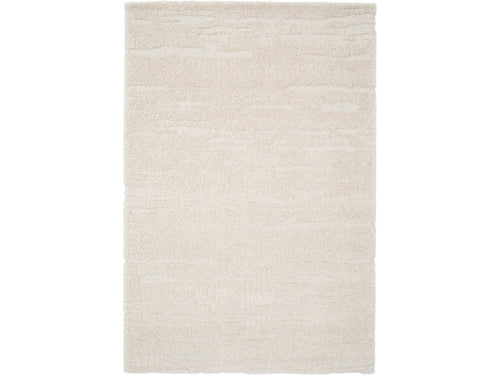 Telira - Tapis Poils Longs - Motif Abstrait - Beige