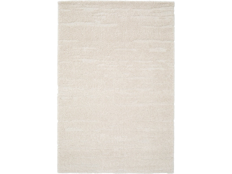 Telira - Tapis Poils Longs - Motif Abstrait - Beige