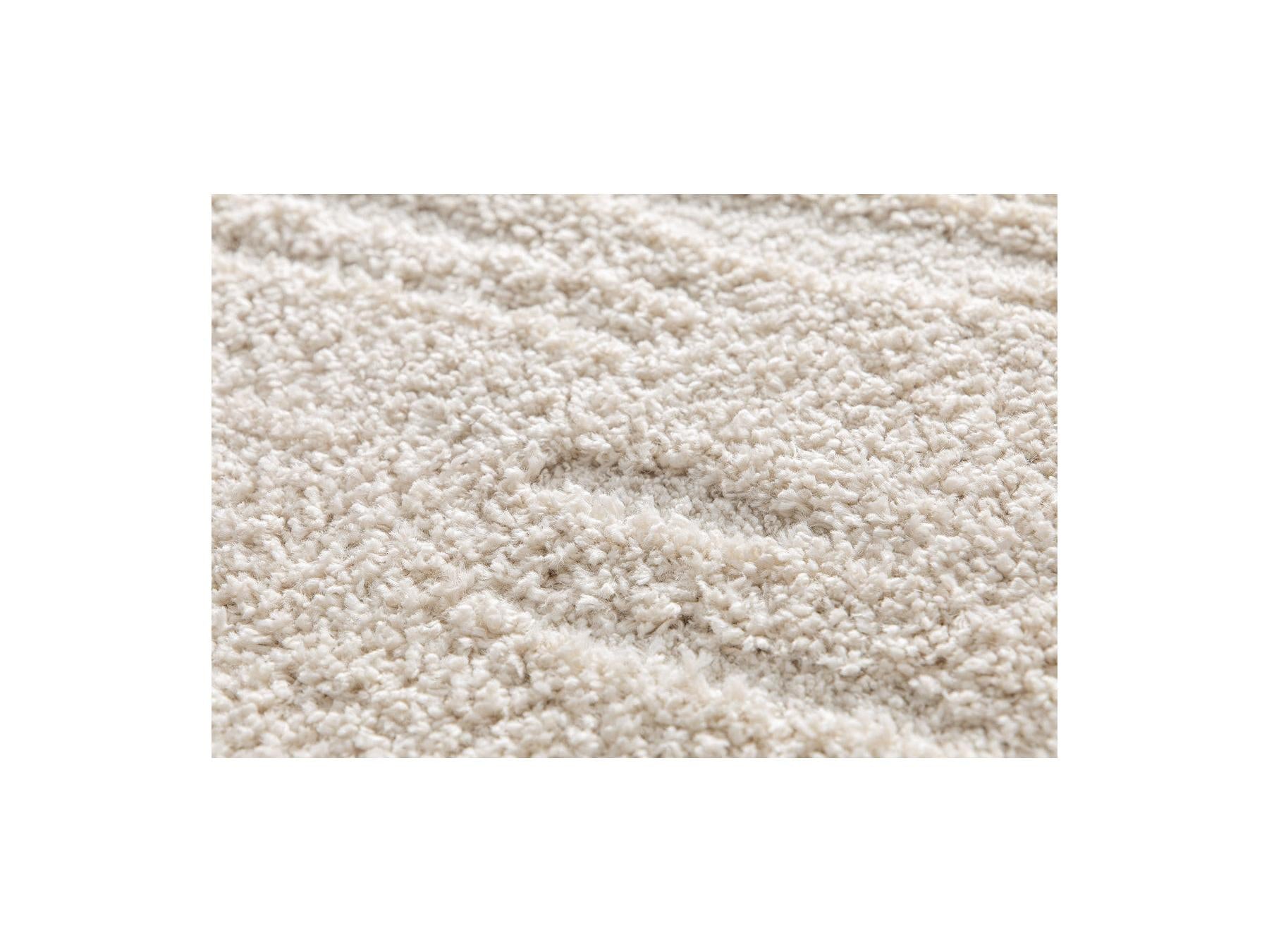Telira - Long Pile Rug - Abstract Pattern - Beige