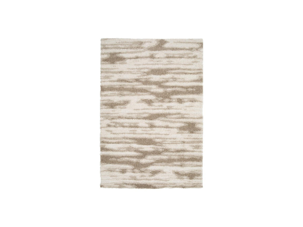 Telira - Long-Pile Rug - Abstract Pattern - Brown