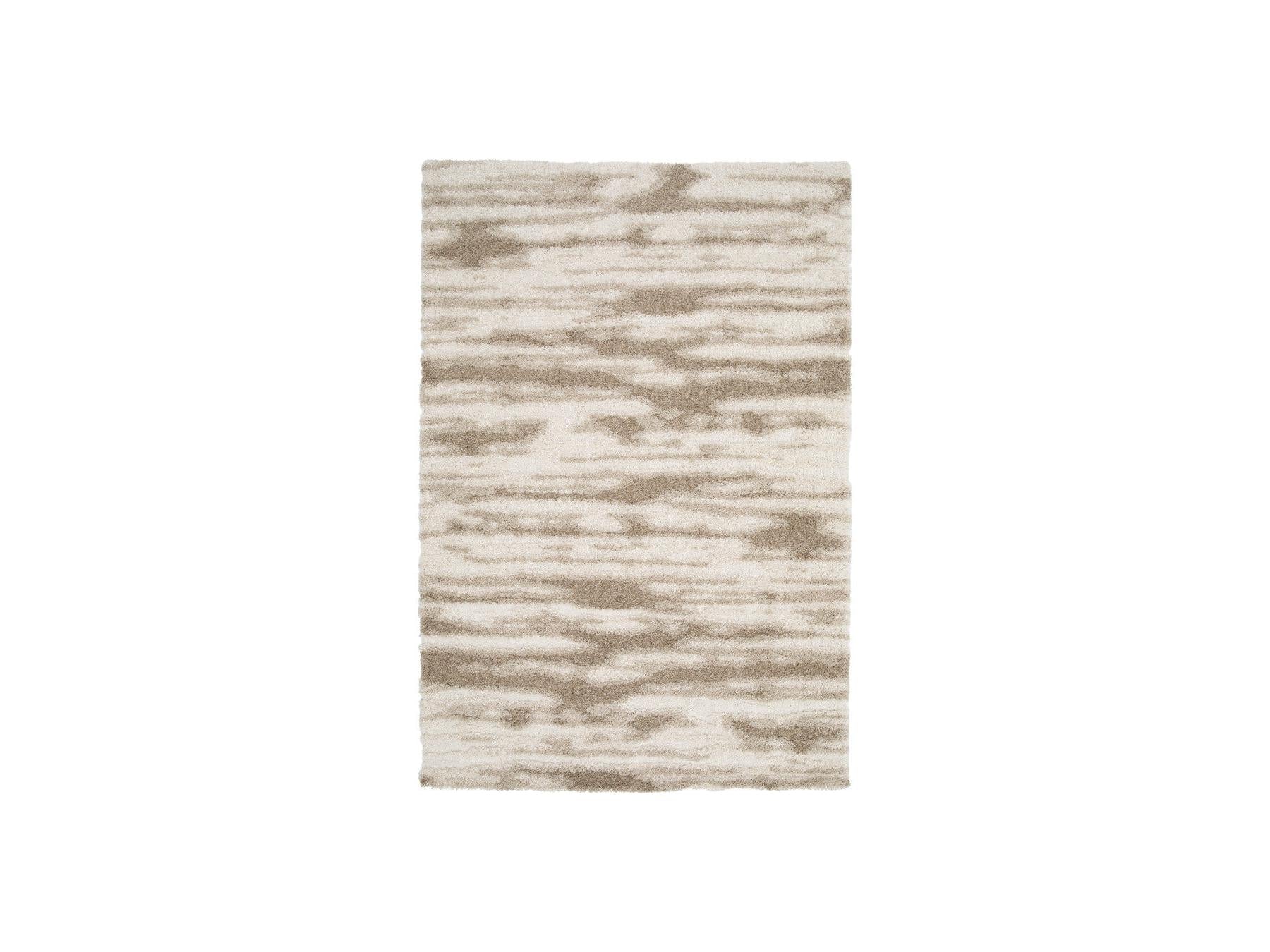 Telira - Long-Pile Rug - Abstract Pattern - Brown