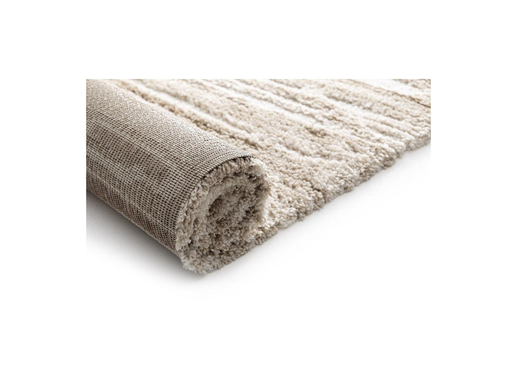 Telira - Long-Pile Rug - Abstract Pattern - Brown