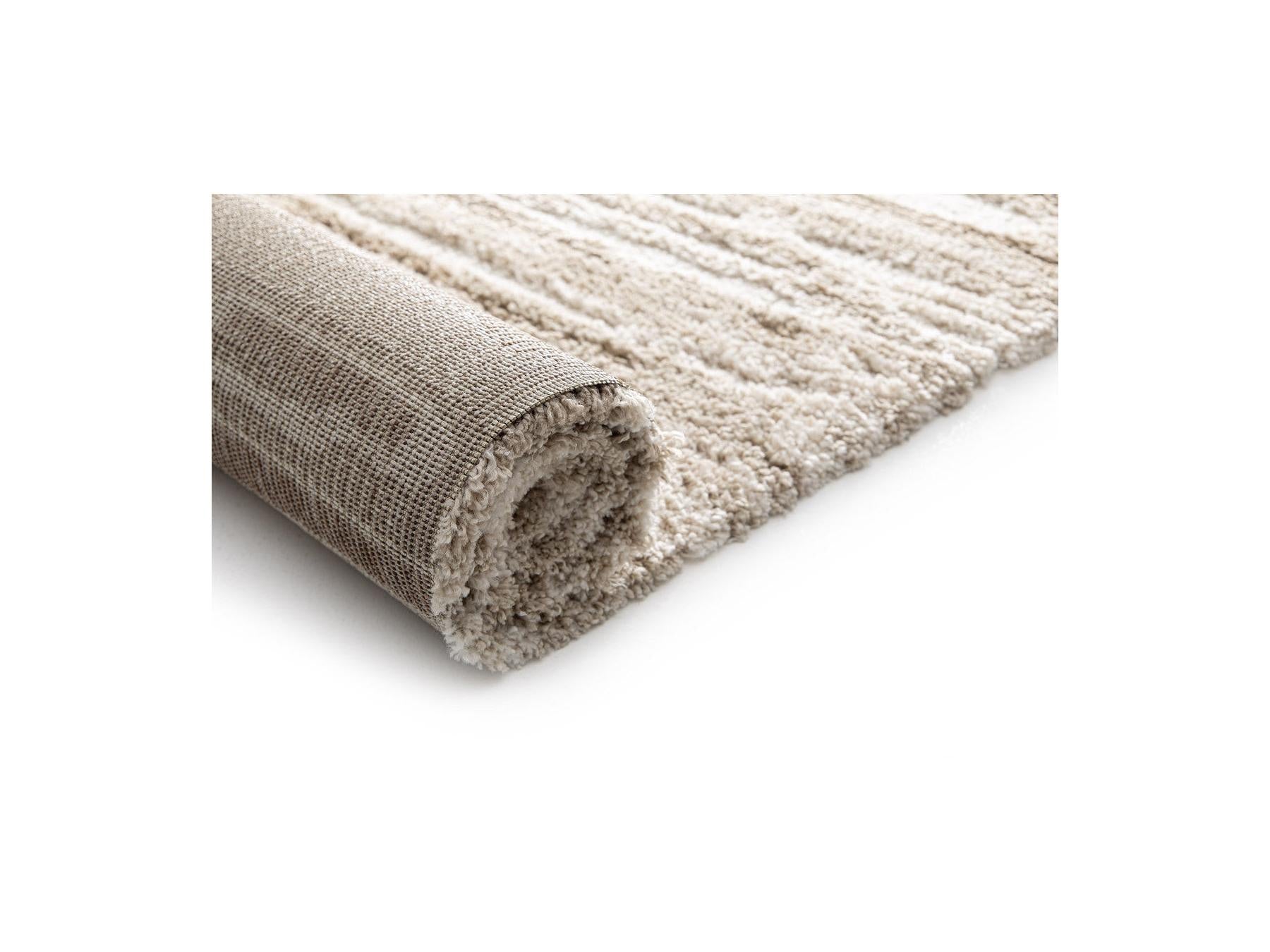 Telira - Long-Pile Rug - Abstract Pattern - Brown