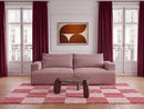 Twiny - Canapé Droit Fixe 3 Places Assise Profonde - Tissu Lisse
