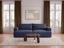 Twiny - Canapé Droit Fixe 3 Places Assise Profonde - Tissu Lisse