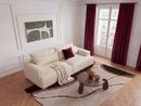 Twiny - Canapé Droit Fixe 3 Places Assise Profonde - Tissu Lisse