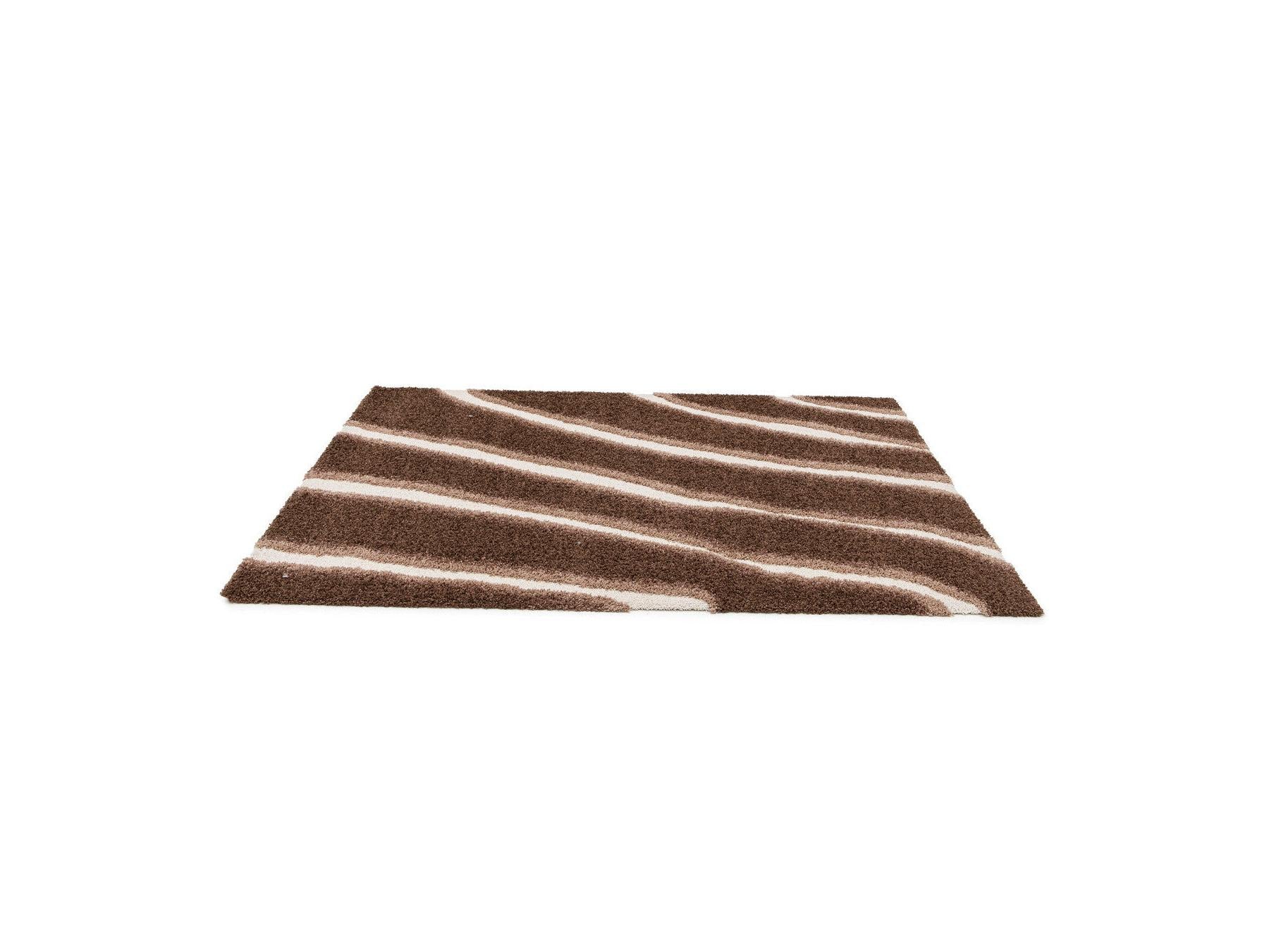 Tirasu - Long Pile Rug - Abstract Pattern - Brown