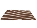 Tirasu - Tapis Poils Longs - Motif Abstrait - Marron