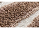 Tirasu - Tapis Poils Longs - Motif Abstrait - Marron