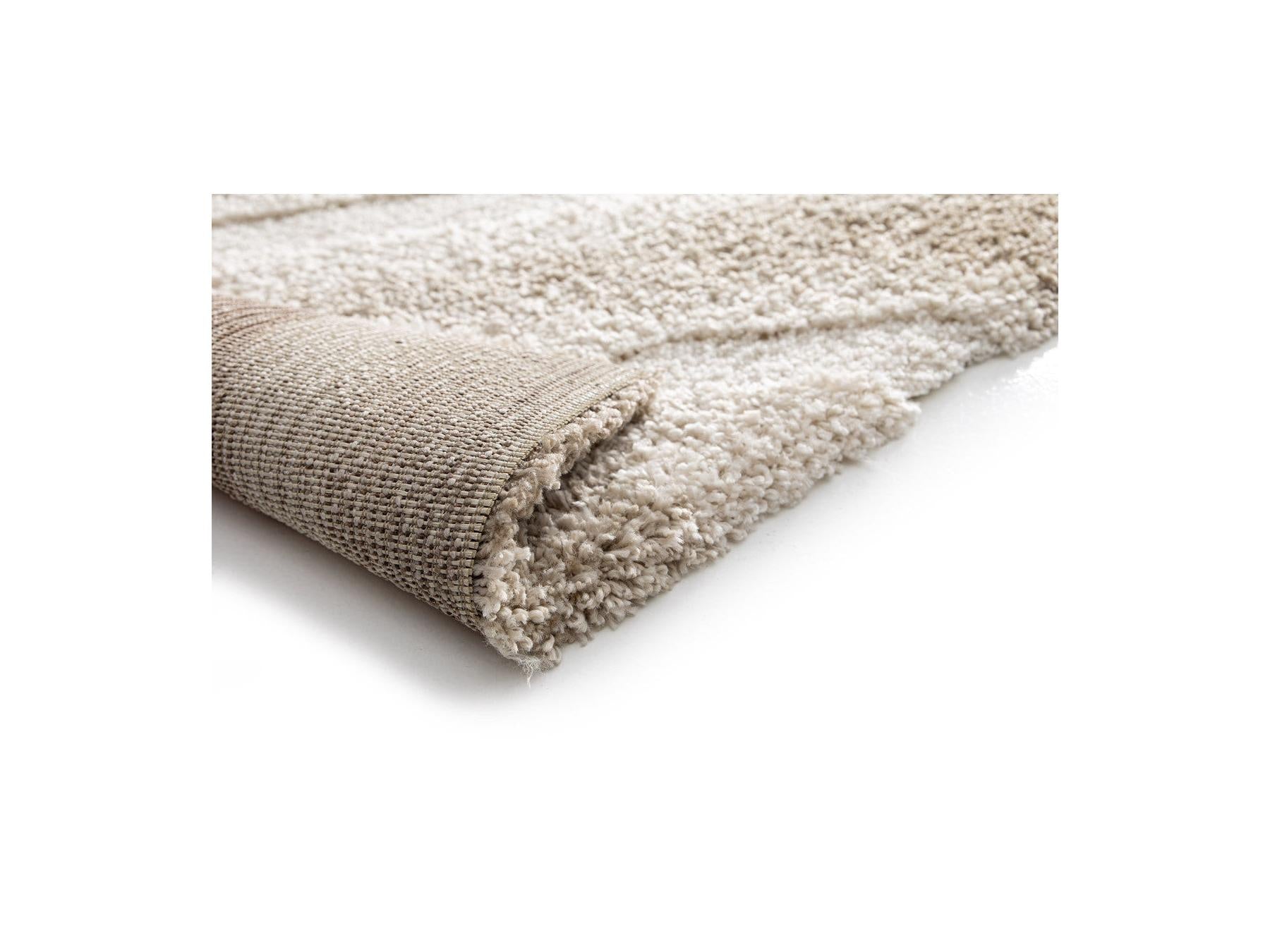 Tirasu - Long Pile Rug - Abstract Pattern - Beige