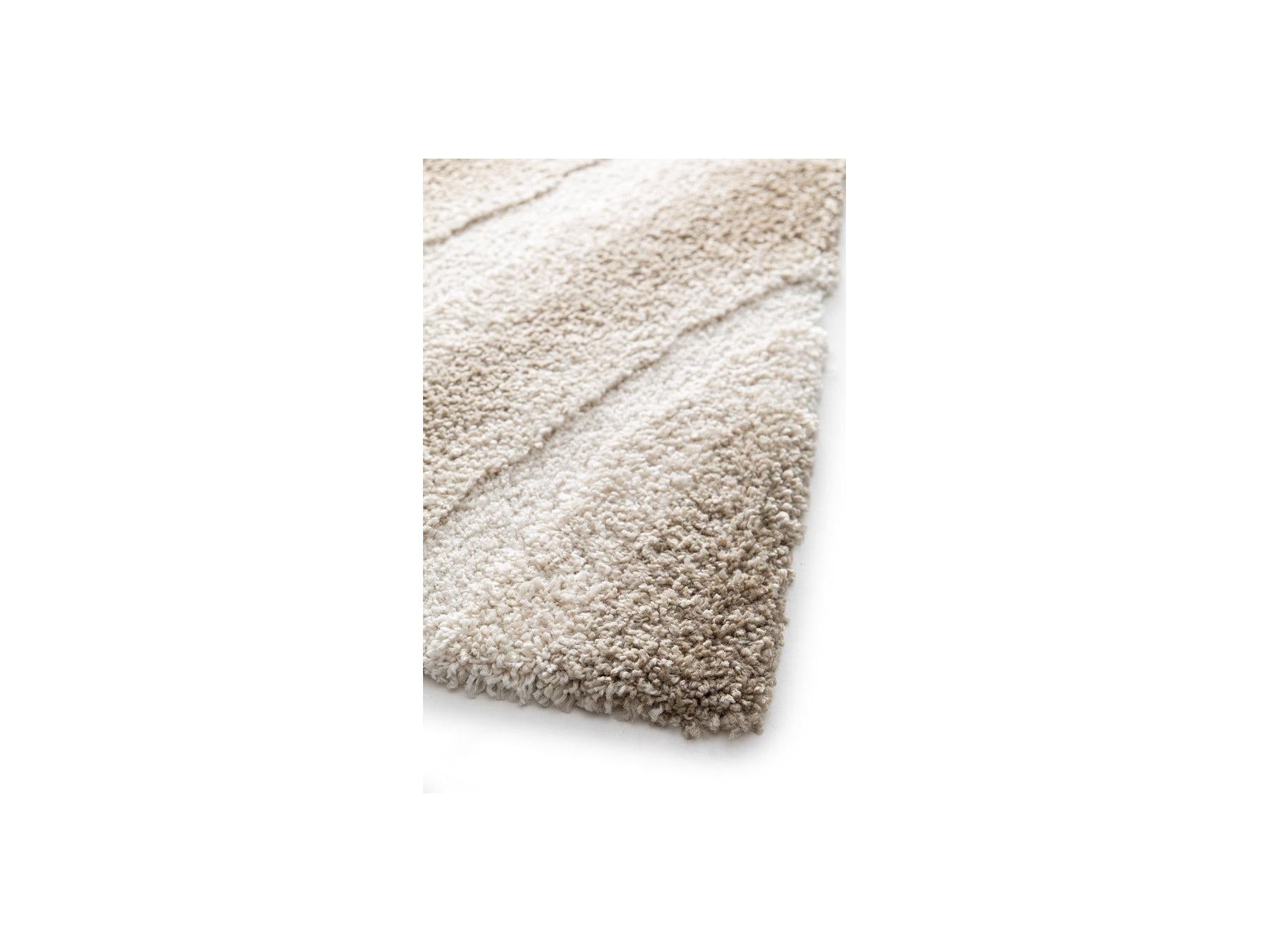 Tirasu - Long Pile Rug - Abstract Pattern - Beige