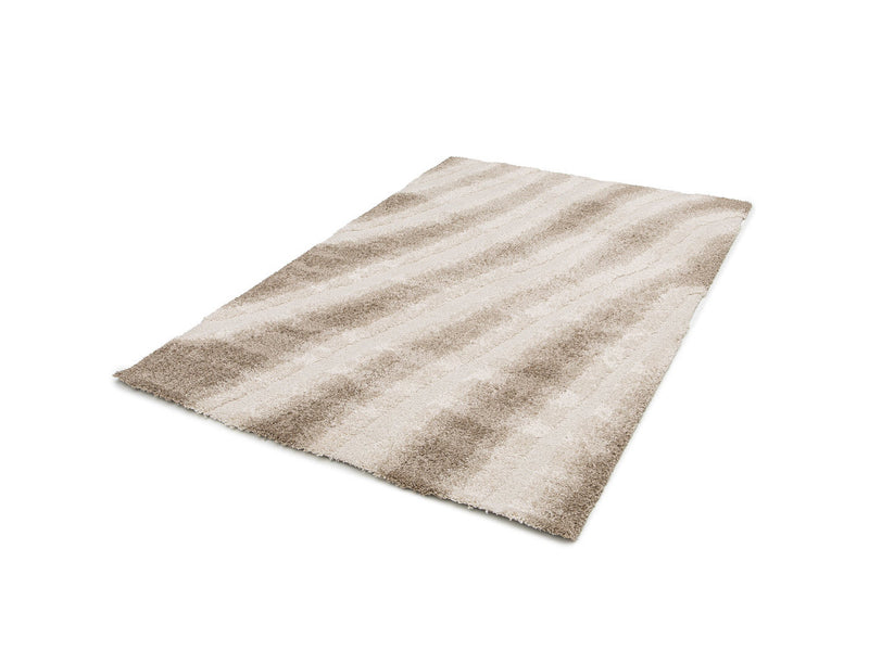 Tirasu - Tapis Poils Longs - Motif Abstrait - Beige