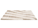 Tirasu - Tapis Poils Longs - Motif Abstrait - Beige