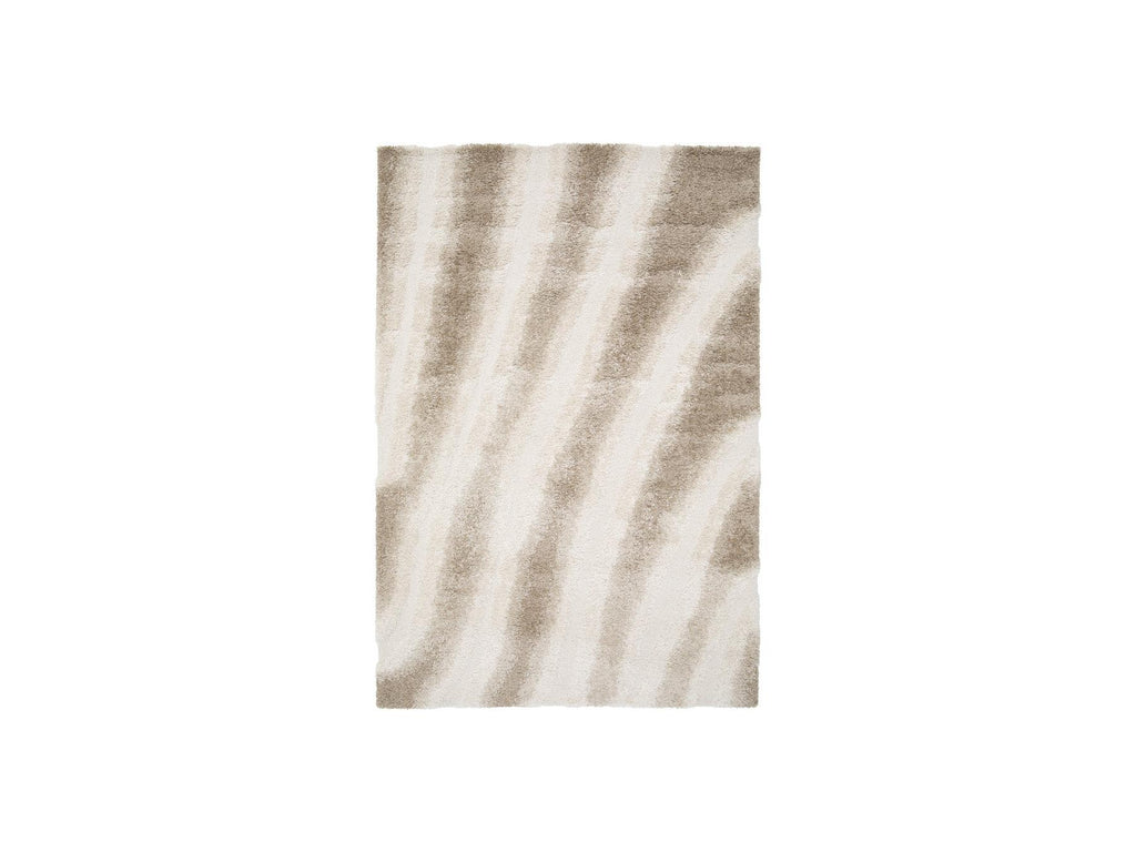 Tirasu - Long Pile Rug - Abstract Pattern - Beige