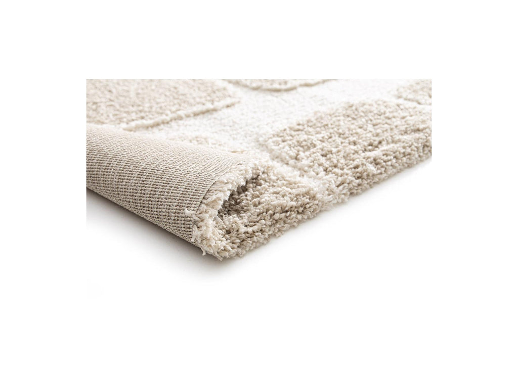 Chino - Long Pile Rug - Abstract Pattern - Beige