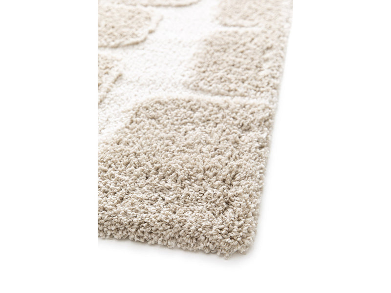 Chino - Tapis Poils Longs - Motif Abstrait - Beige
