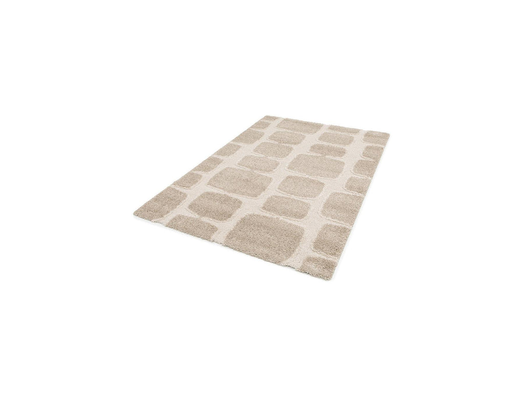Chino - Long Pile Rug - Abstract Pattern - Beige
