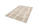 Chino - Tapis Poils Longs - Motif Abstrait - Beige