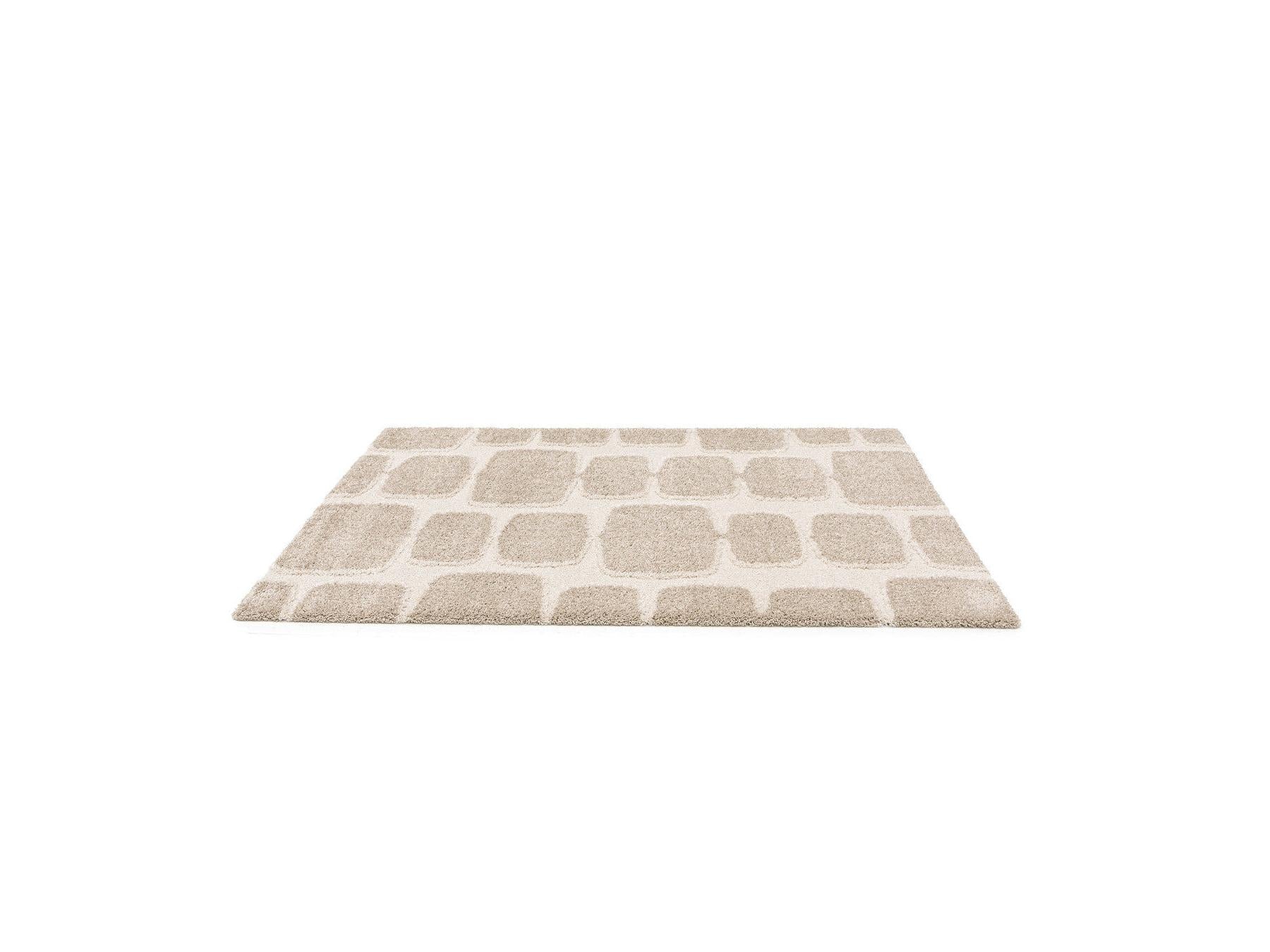 Chino - Long Pile Rug - Abstract Pattern - Beige