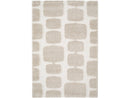 Chino - Tapis Poils Longs - Motif Abstrait - Beige