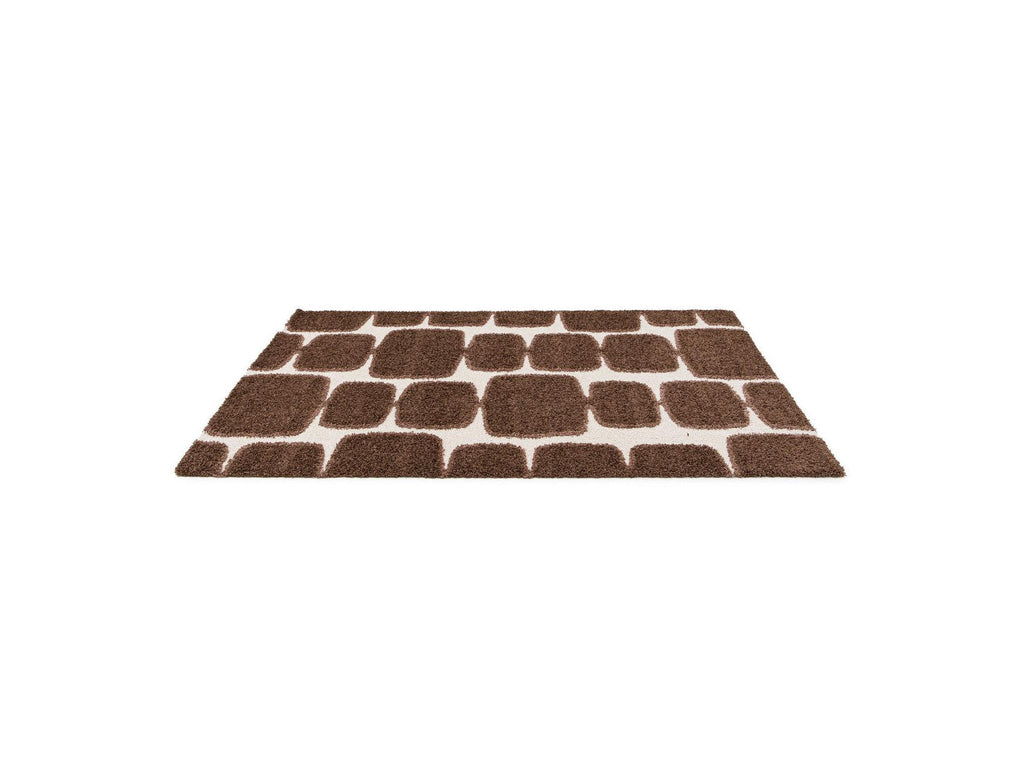 Chino - Long-Pile Rug - Abstract Pattern - Brown